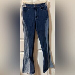 Free People We the Free Jeans 25 Flip It & Reverse It Wide Leg Flare Retro